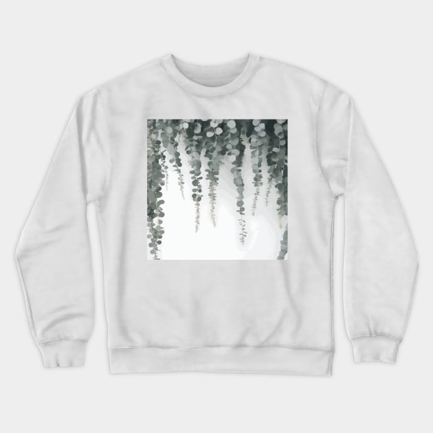 Eucalyptus Leaves and Branches Crewneck Sweatshirt by bragova